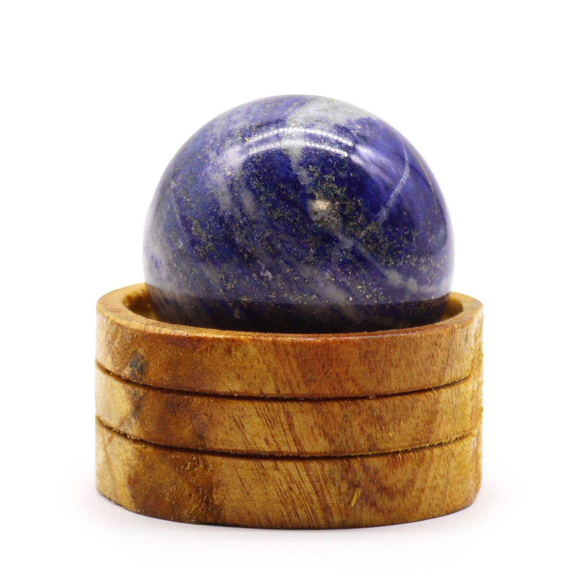 Gemstone Sphere 50mm - Afghan Lapis with Stand