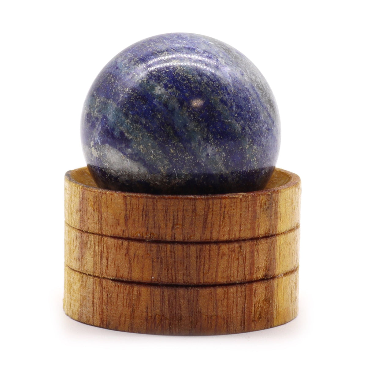 Gemstone Sphere 40mm - Afghan Lapis with Stand