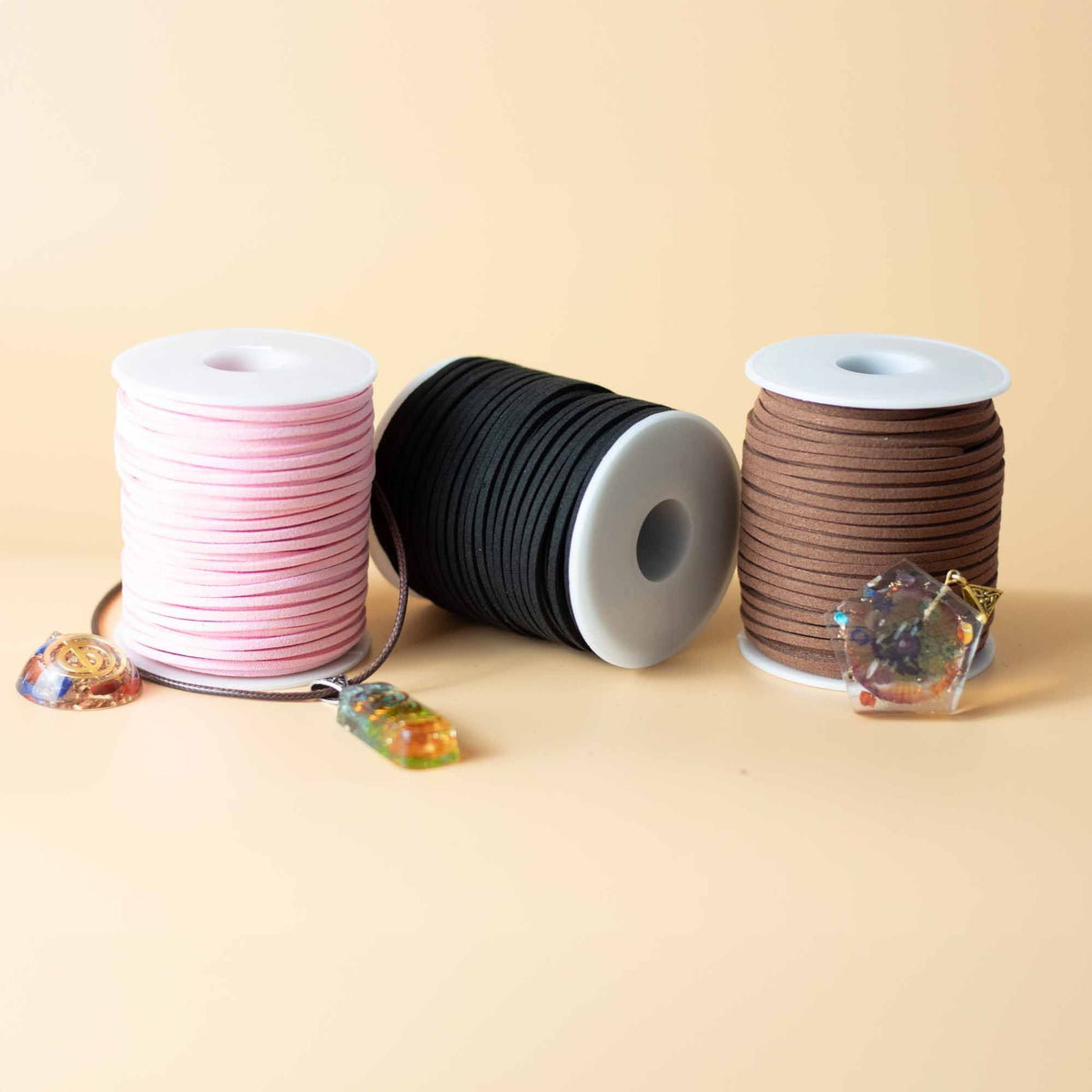 Bulk Roll Pendant Cord - 2.5mm x 45m - Tan A120