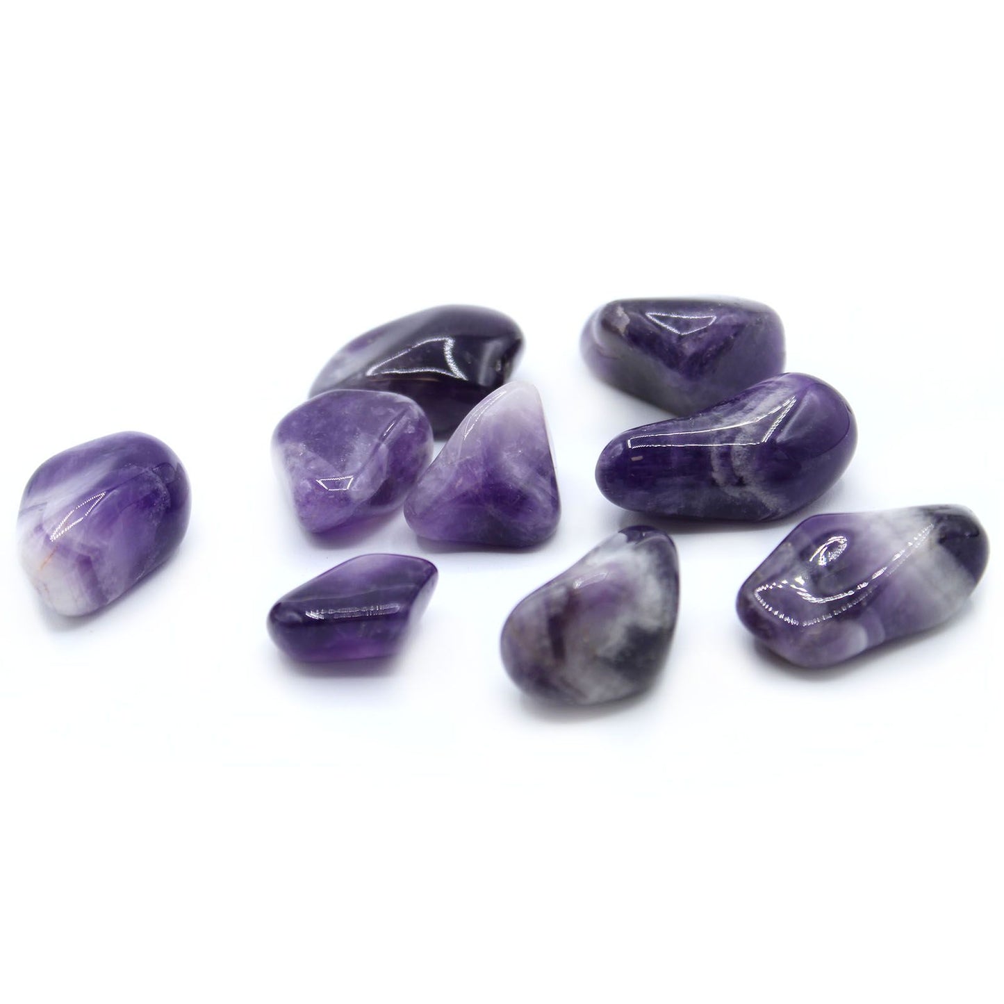 Pack of 24 Tumble Stone - Amethyst Banded M