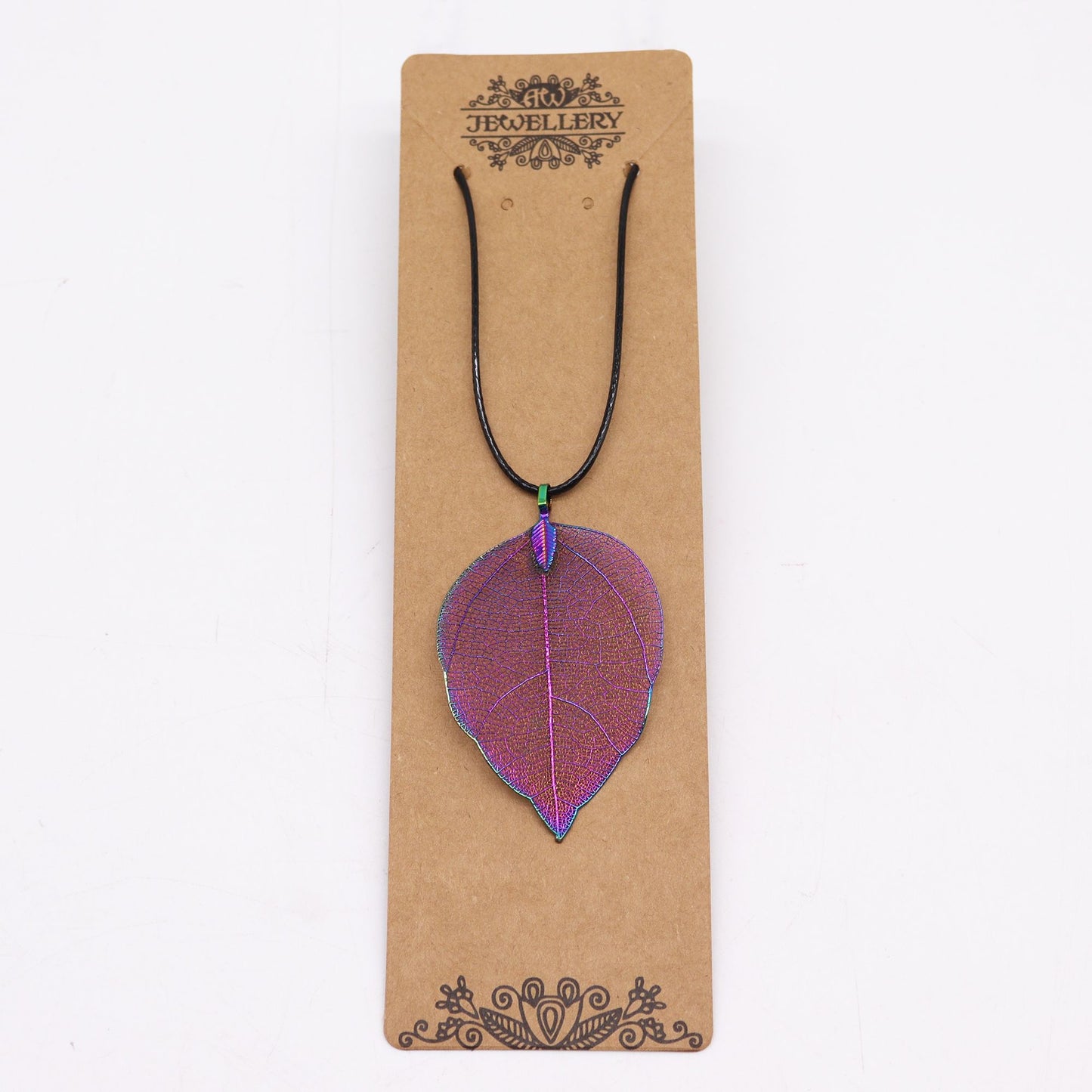 Necklace - Bravery Leaf - Lavender