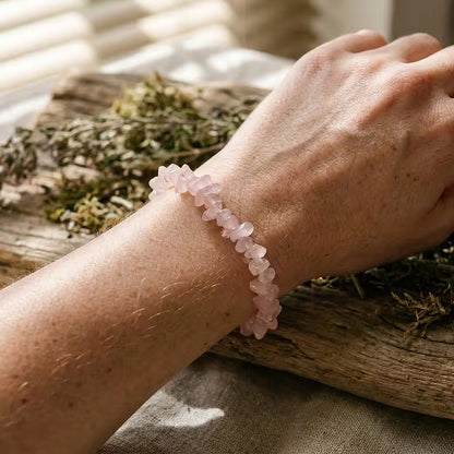 Chipstone Bracelet - Rose Quartz