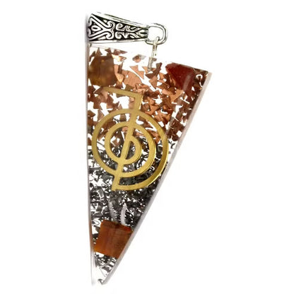 Orgonite Power Pendant - Three Metals Power Point