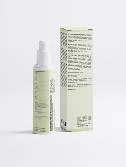 Sensitive Skin Overnight Cream, Fragrance-Free