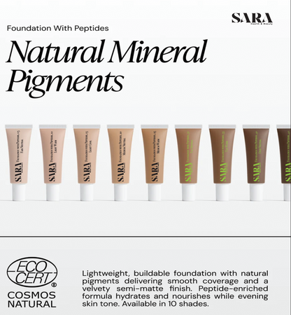 Foundation with Peptides, 10 Light Warm