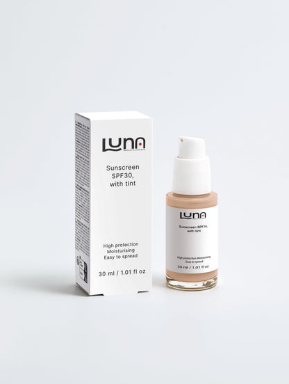 Sunscreen SPF30, with tint