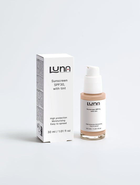Sunscreen SPF30, with tint