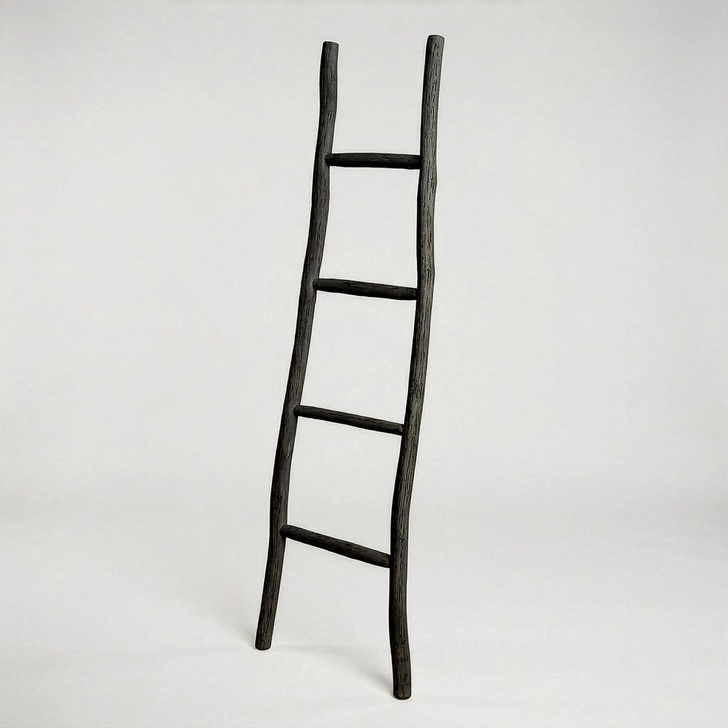 Large Kemu Wood Ladder - 1.5m - Black - Japan Style