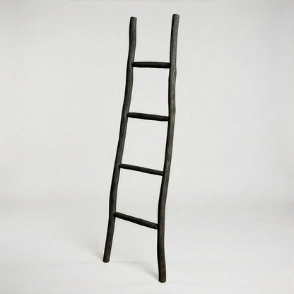 Large Kemu Wood Ladder - 1.5m - Black - Japan Style