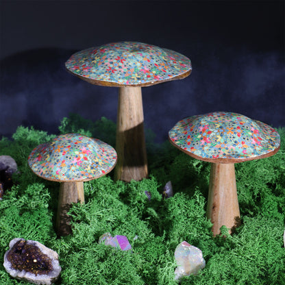 Med Mushroom -  15cm - Mediterranean Tile Pattern