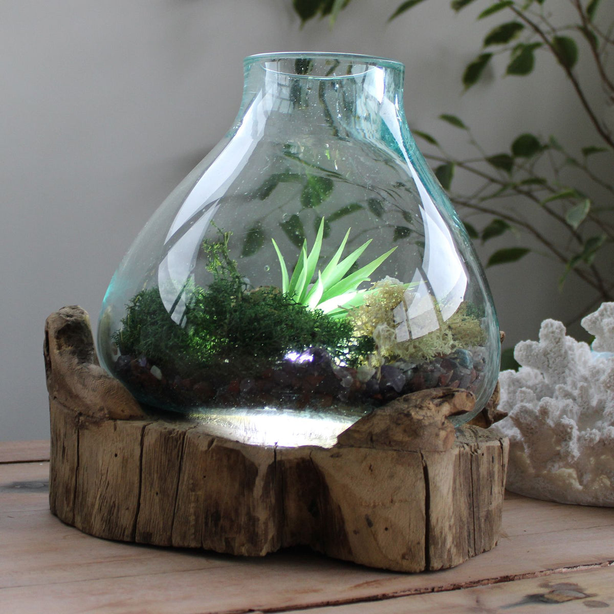 Molten Glass Large Fish Tank - 32cm