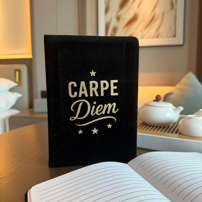 Black Velvet Notebook - 80 pages - Carpe Diem