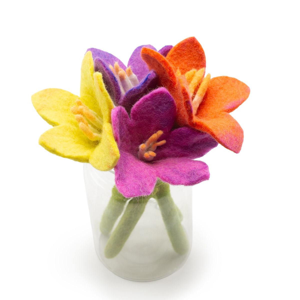 Felt Flowers - Lily (10 assorted colours)