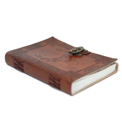 Leather Stag Notebook  (20x15 cm)