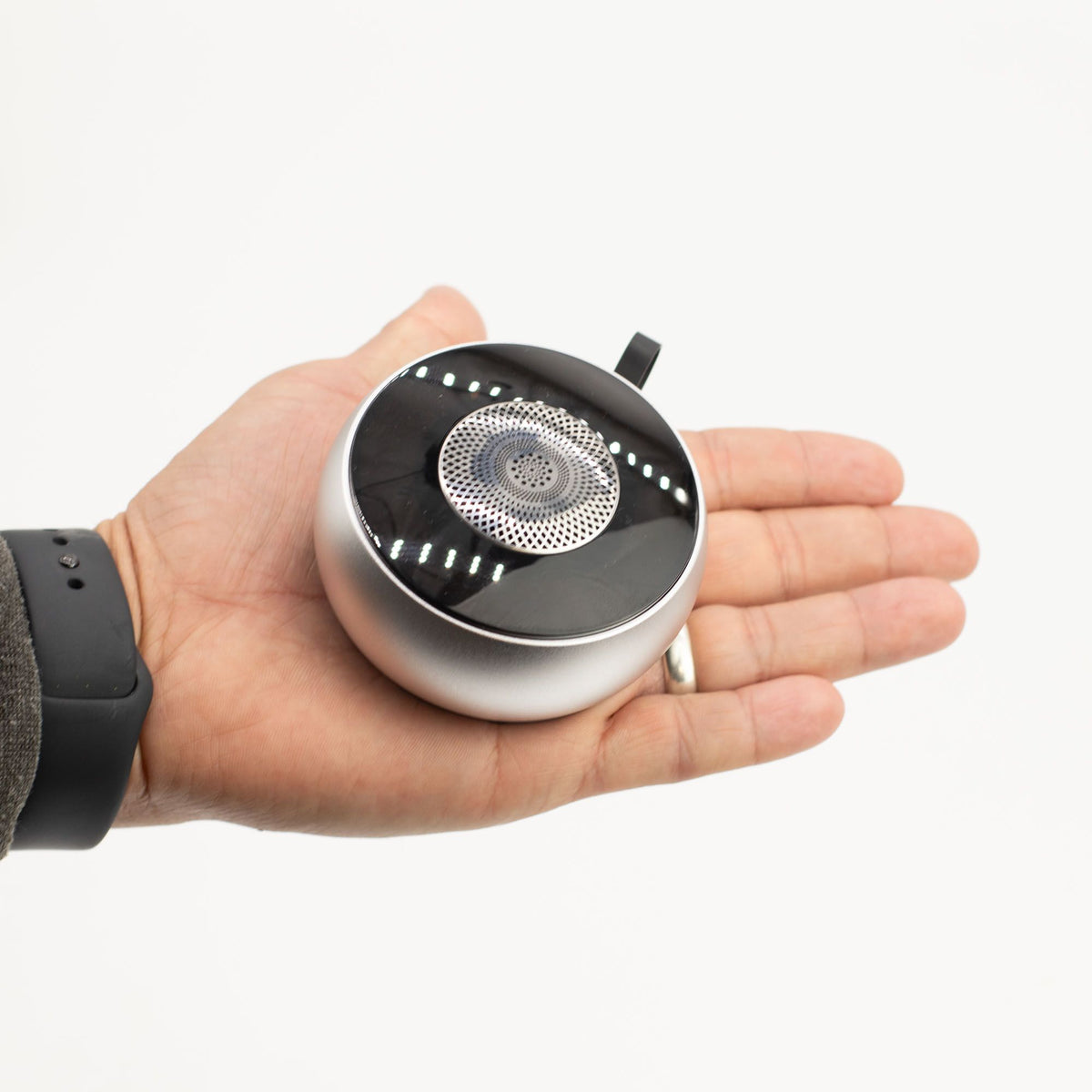 SIlver Mandela Lighting Effect Mini Speaker