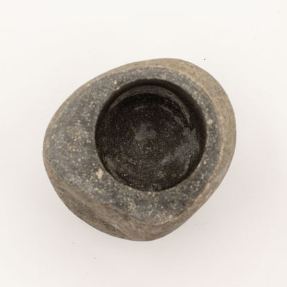 Natural Riverstone Decorative Pestle & Motar -Medium (aprox 12x8cm)