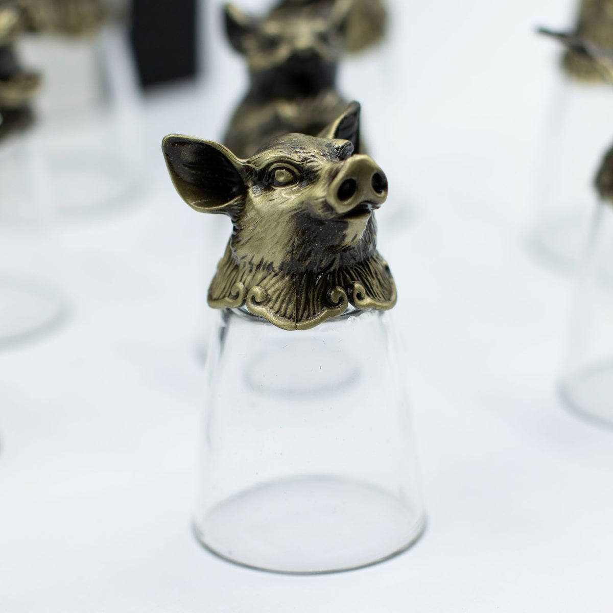 Bottom Up Shot Glasses (25ml) - Forest & Mystical Creatures - Antique Bronze