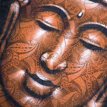 Buddah Painting - Copper Brocade Detail 60x80cm