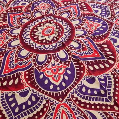 Large Mandala Roundy Art (180cm) - Pink & Purple
