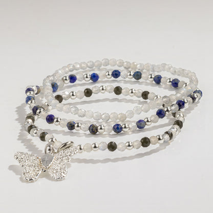 Nymph Spirit Gemstone Bracelet Set - Northern Lights