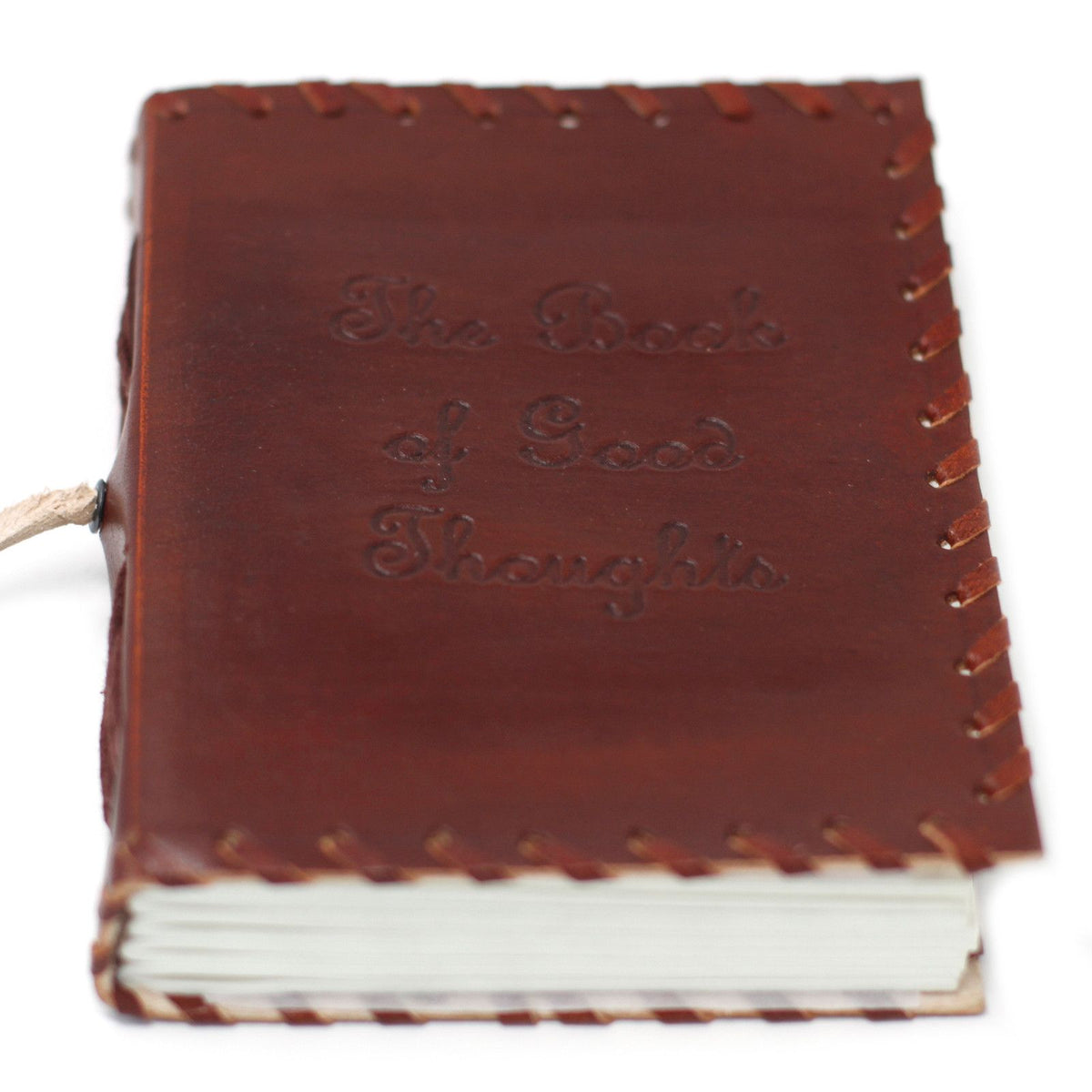 Leather Book of Thoughts with Wrap Notebook (15x10")