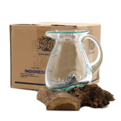 Molton Glass on Wood - Water Jug