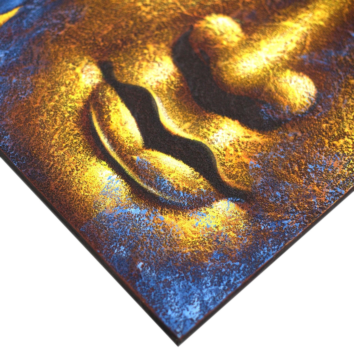 Buddah Painting - Gold Face & Lotus Flower 60x80cm