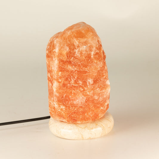 Quality USB Natural Salt Lamp - 11.5 cm (white light)