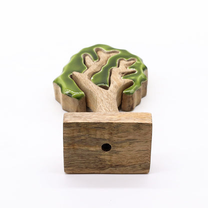 Lost in the Forrest -  Single Tree 3D Wooden Decoration - 20x10cm