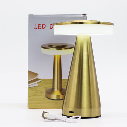 Touch Lamp - Tall Stem Bronze/Gold - USB (C) - Rechargeable  (400 Watt)