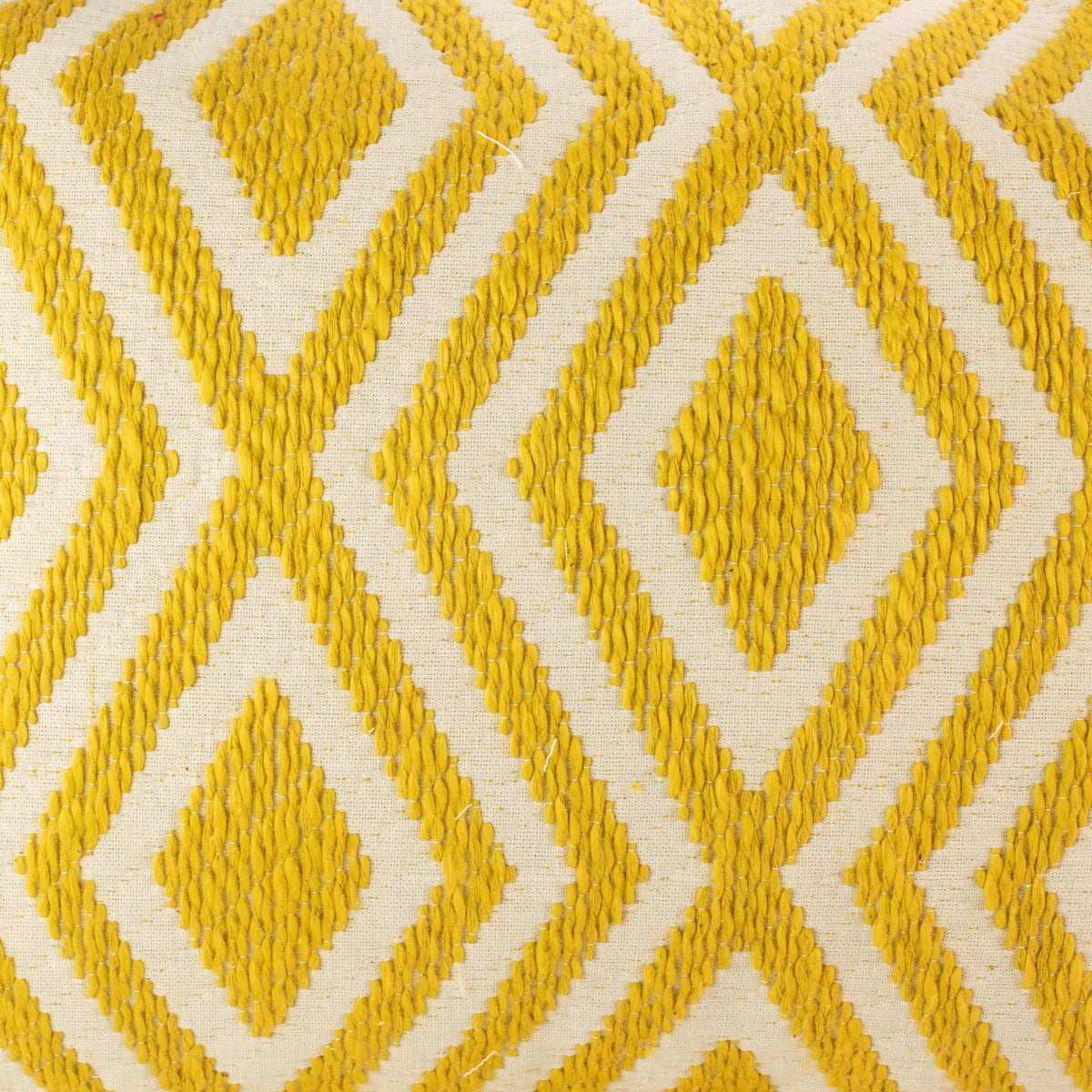 Classic Cushion Cover - Mustard Diamonds- 30x50cm - Lumber Style