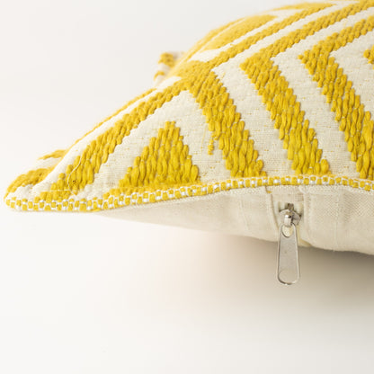 Classic Cushion Cover - Mustard Diamonds- 30x50cm - Lumber Style