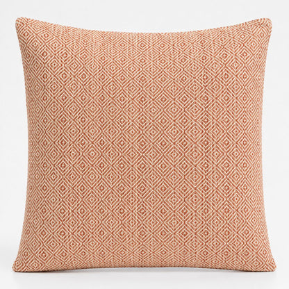 Classic Cushion Cover - Burgundy Squares - 60x60cm - Jumbo Style