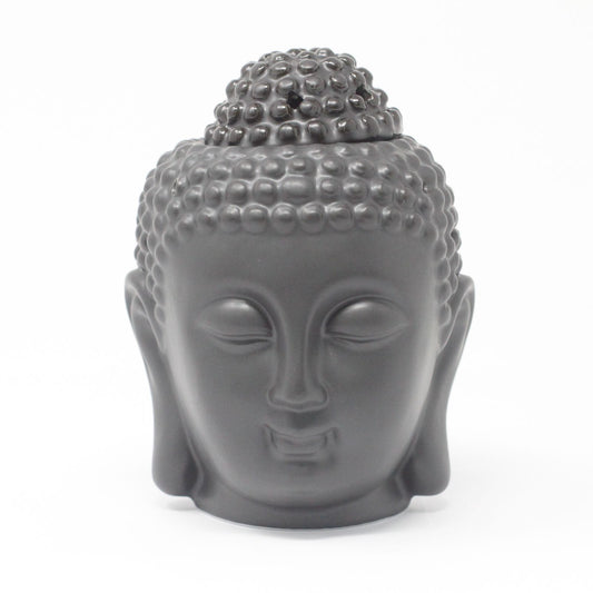 Buddha Head Oil Burner - Black