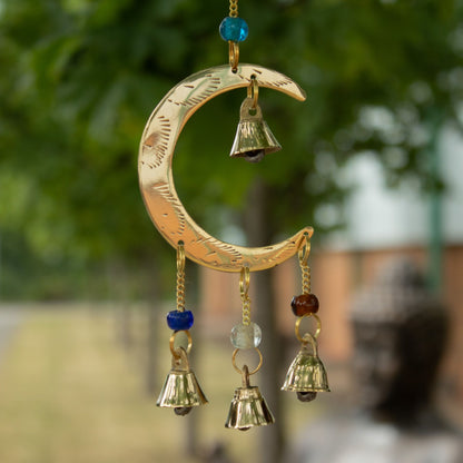 Indian Chimes - Moon Drop - 10  Bells - 6.5x63cm