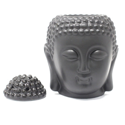 Buddha Head Oil Burner - Black