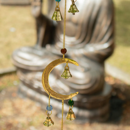 Indian Chimes - Moon Drop - 10  Bells - 6.5x63cm