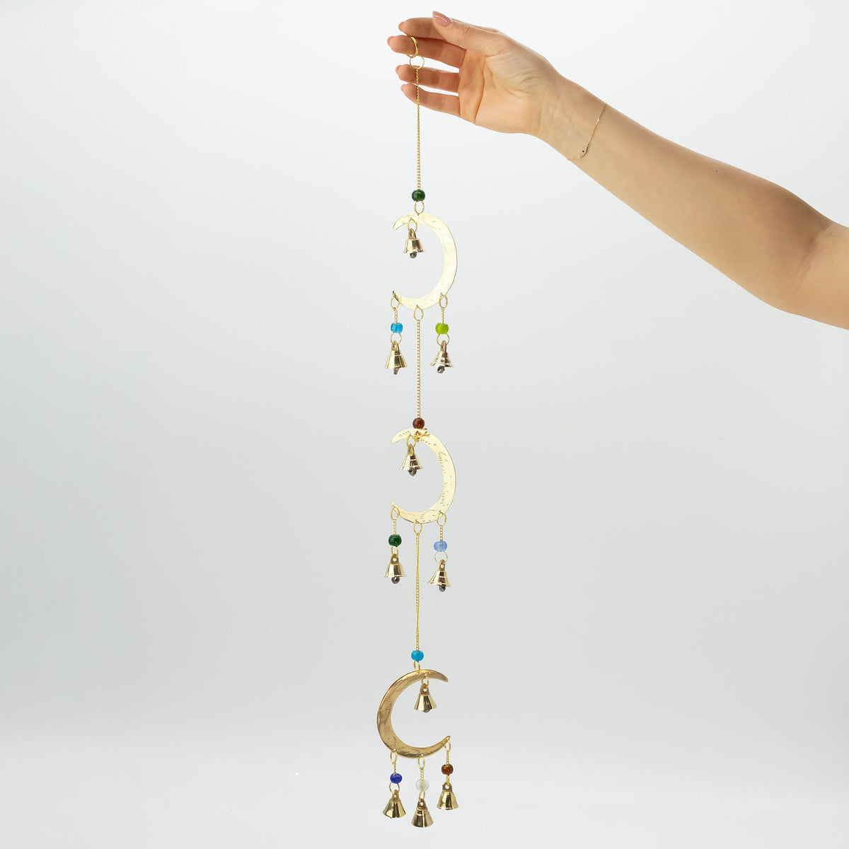 Indian Chimes - Moon Drop - 10  Bells - 6.5x63cm