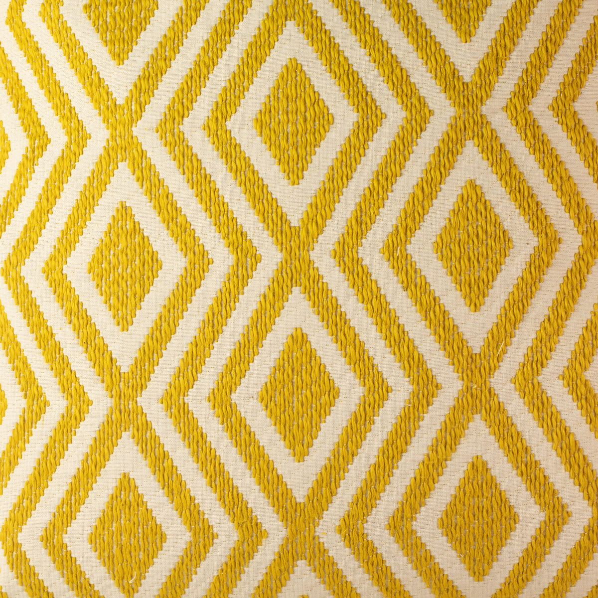 Classic Cushion Cover - Mustard Diamonds - 60x60cm - Jumbo Style