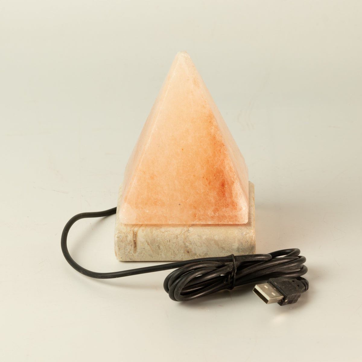 USB Pyramid Salt Lamp - 9 cm (multicolored light)