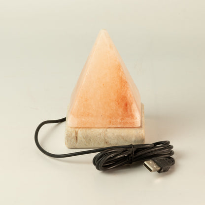 USB Pyramid Salt Lamp - 9 cm (multicolored light)