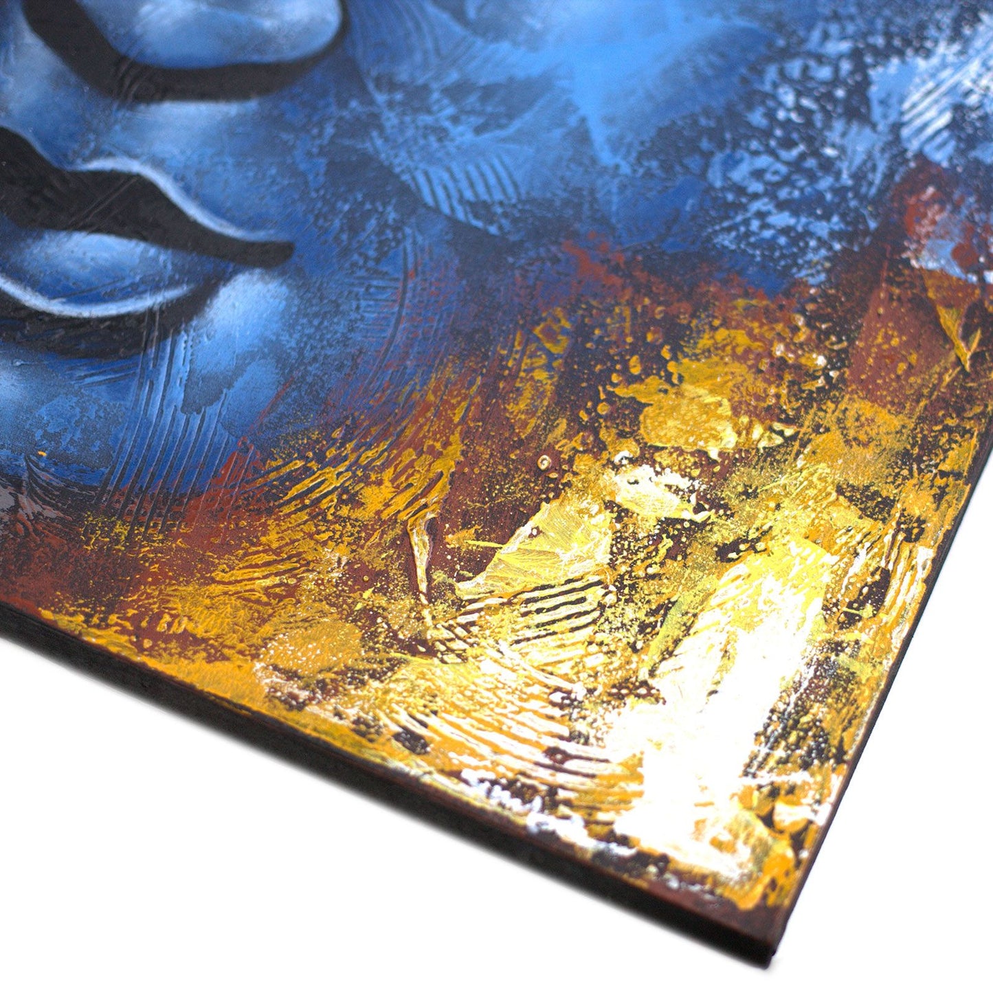 Buddah Painting - Blue Face Abstract 60x80cm