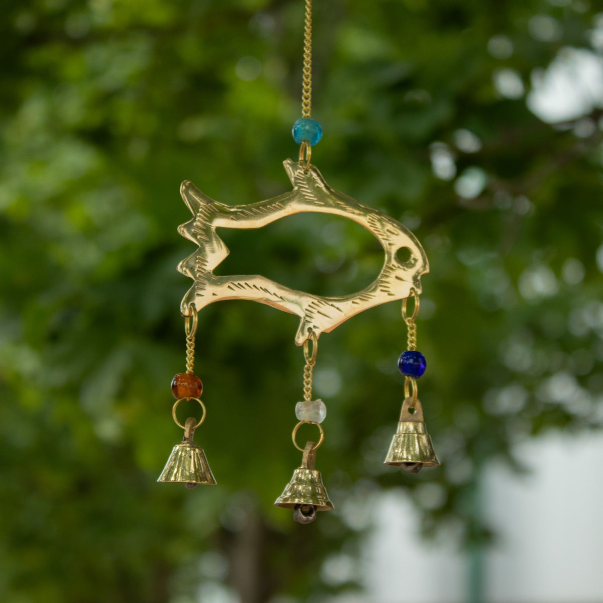 Indian Chimes - Fish Drop - 7 Bells - 8.5x54cm