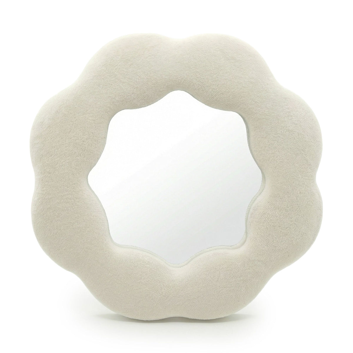 Soft Squiggly Mirror - Flower - Stone