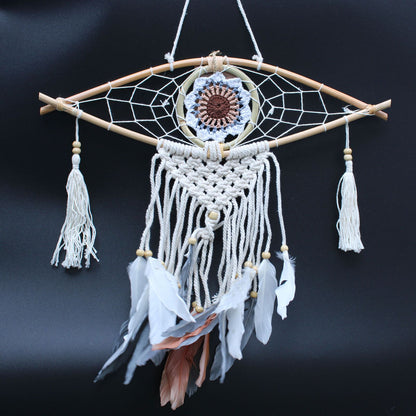 Protection Dream Cather - Sm Macrame Eye Assorted Colours