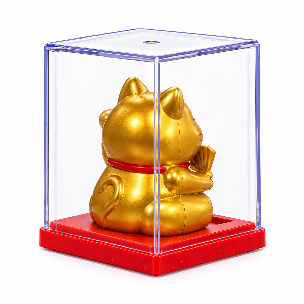 Mini Solar Powered Money Cat in Box - Gold