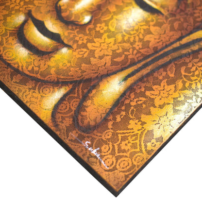 Buddah Painting - Gold Brocade Detail 60x80cm