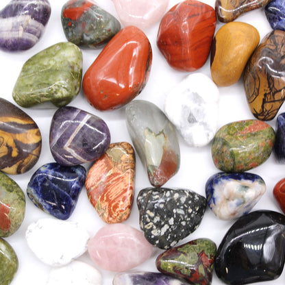 Bag of 12 Medium African Tumble Stones - Dragon Stones