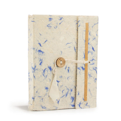 Med Lokta Mixed Blue Cotton Notebook Lrg (15x12cm) - 45 leafs