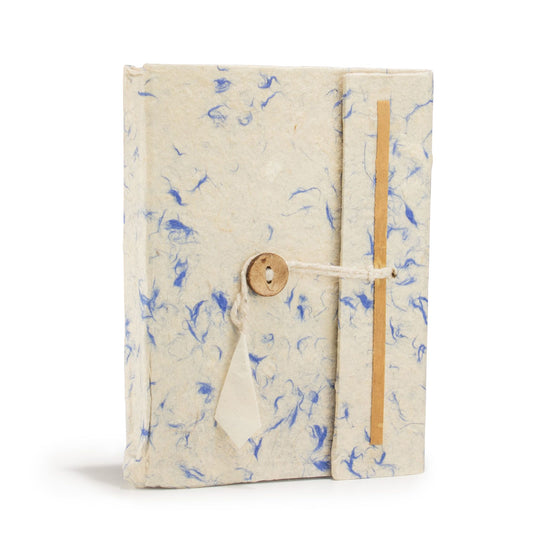 Med Lokta Mixed Blue Cotton Notebook Lrg (15x12cm) - 45 leafs